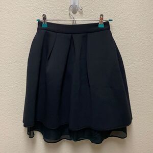 Kaelen Neoprene Pleated A-Line Skirt XS
